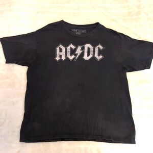 AC/DC Black Short Sleeve Live Nation Tee Classic Rock Style‎ Men's Size XL